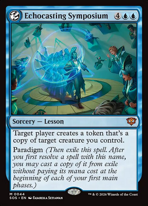 Echocasting Symposium, a Mythic card from Magic: The Gathering: Secrets of Strixhaven