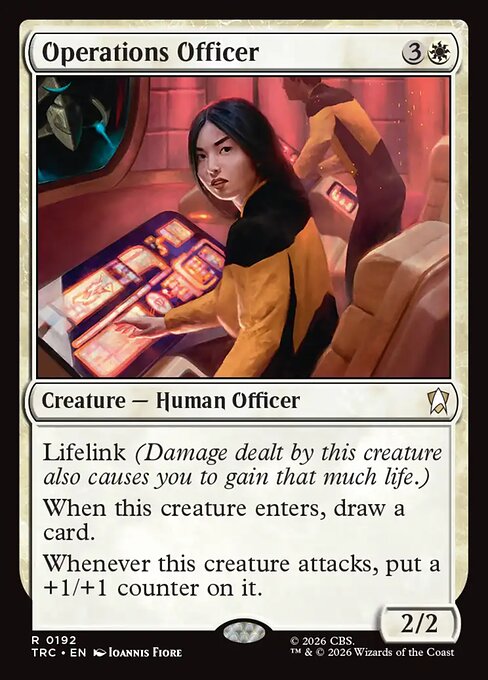 Operations Officer, a Rare card from Magic: The Gathering: Star Trek Commander
