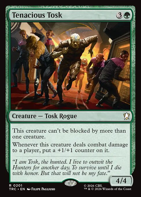 Tenacious Tosk, a Rare card from Magic: The Gathering: Star Trek Commander