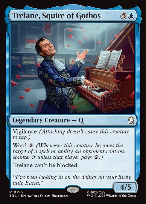 Trelane, Squire of Gothos, a Rare, legendary card from Magic: The Gathering: Star Trek Commander