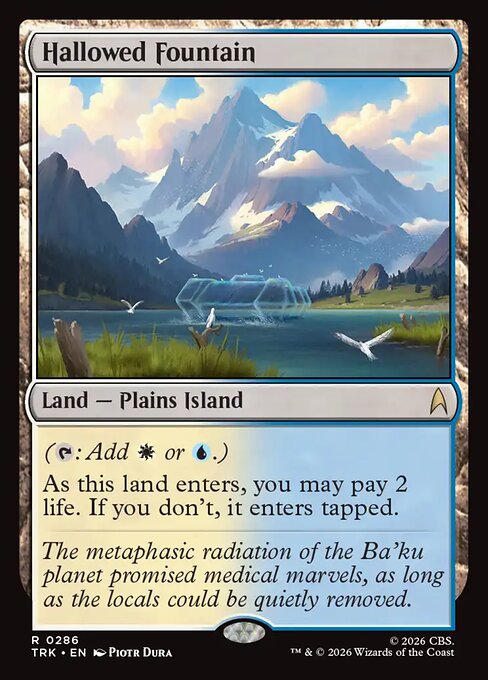 Hallowed Fountain, a Rare card from Magic: The Gathering: Star Trek