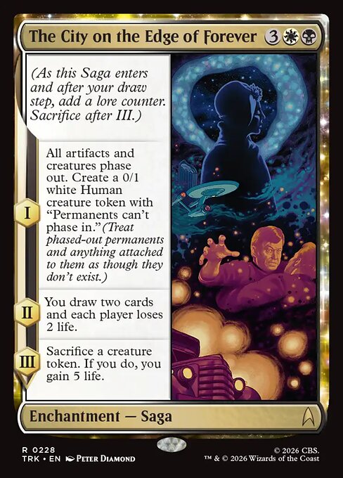 The City on the Edge of Forever, a Rare card from Magic: The Gathering: Star Trek