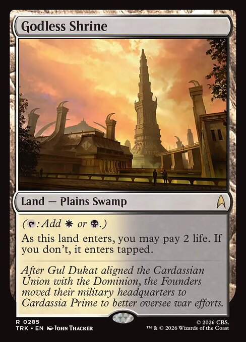 Godless Shrine, a Rare card from Magic: The Gathering: Star Trek
