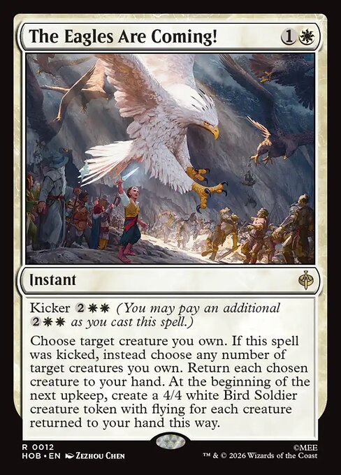 The Eagles Are Coming!, a Rare card from Magic: The Gathering: The Hobbit