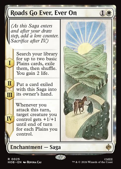 Roads Go Ever, Ever On, a Rare card from Magic: The Gathering: The Hobbit