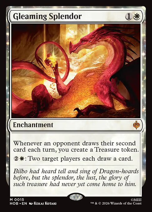 Gleaming Splendor, a Mythic card from Magic: The Gathering: The Hobbit