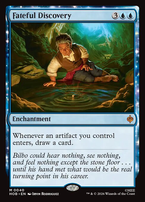 Fateful Discovery, a Mythic card from Magic: The Gathering: The Hobbit
