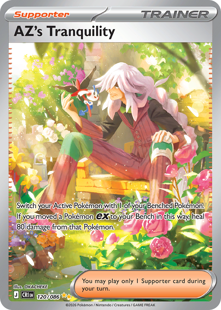 AZ's Tranquility, a Special Illustration Rare card from Pokemon TCG: Chaos Rising
