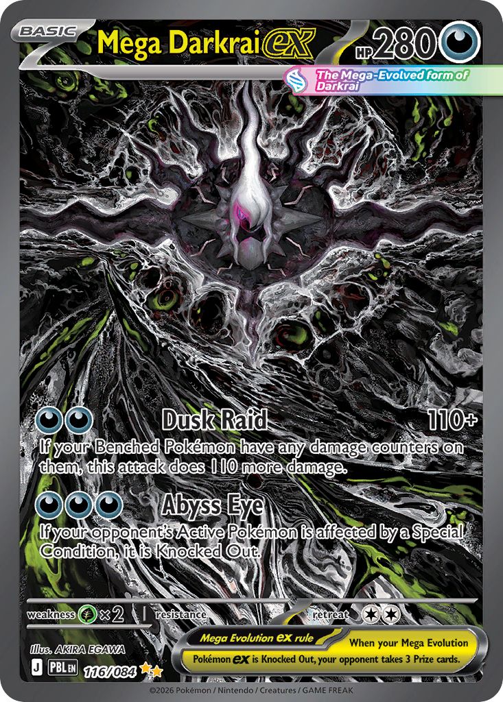 Mega Darkrai ex, a card from Pokemon TCG: Pitch Black