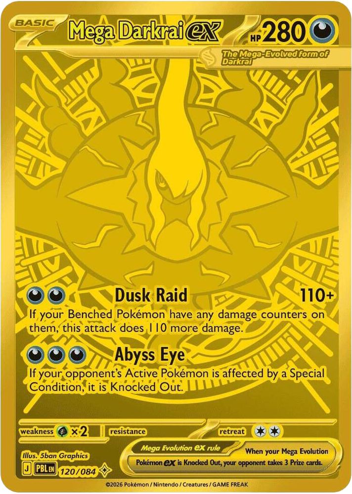 Mega Darkrai ex, a card from Pokemon TCG: Pitch Black